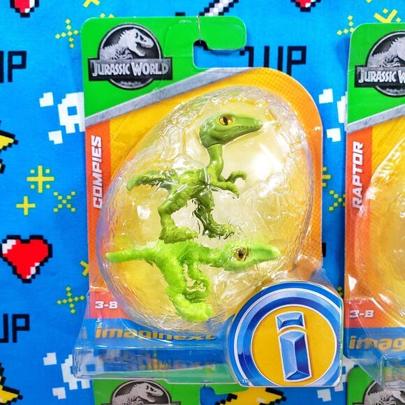 Fisher price Imaginext Jurassic World Dinosaur NEW Egg Set Lot of 4 - Picture 2 of 10